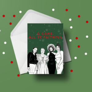 Faithful Green xmas - Single A6 Card